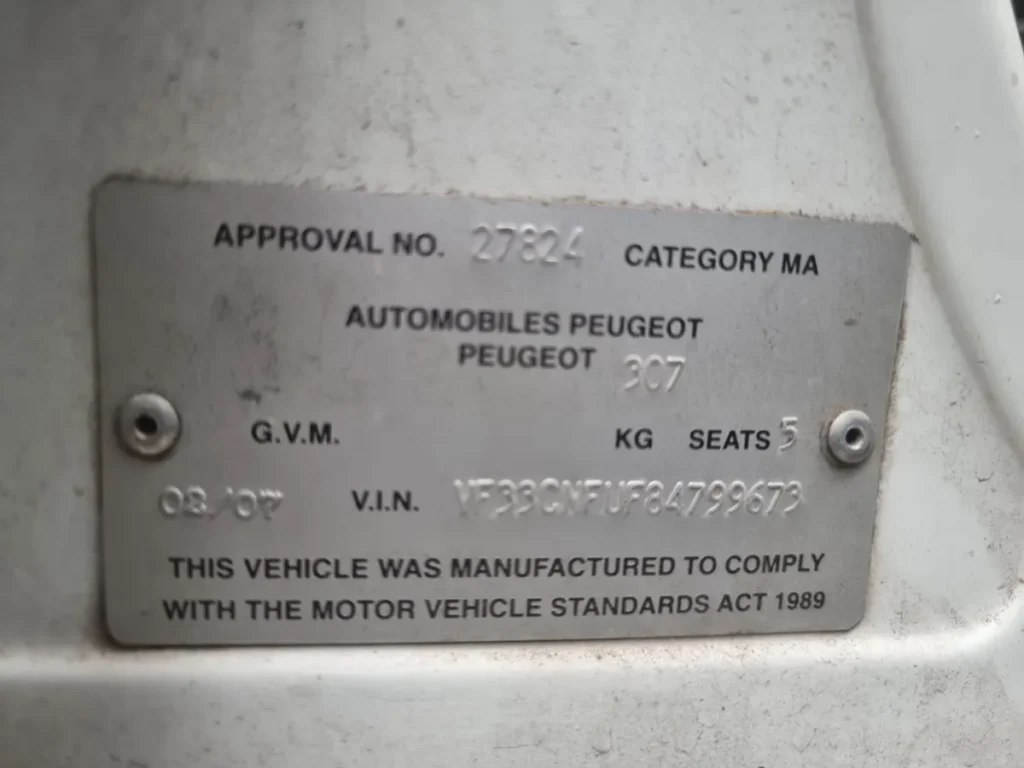 car wrecking PEUGEOT 307 2007