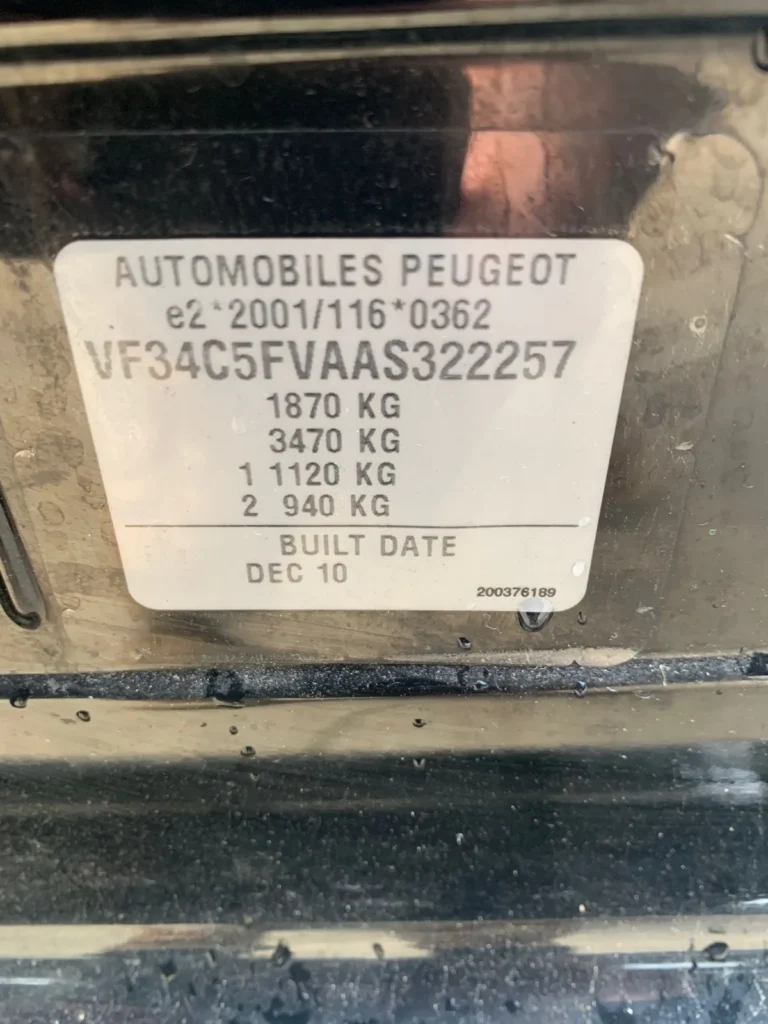 Car Wrecking - PEUGEOT 308 2011 Black Auto Petrol