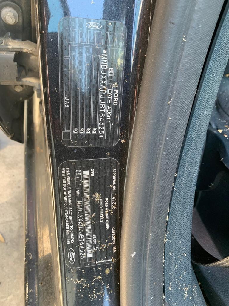 Car Wreckers - Ford Fiesta 2012