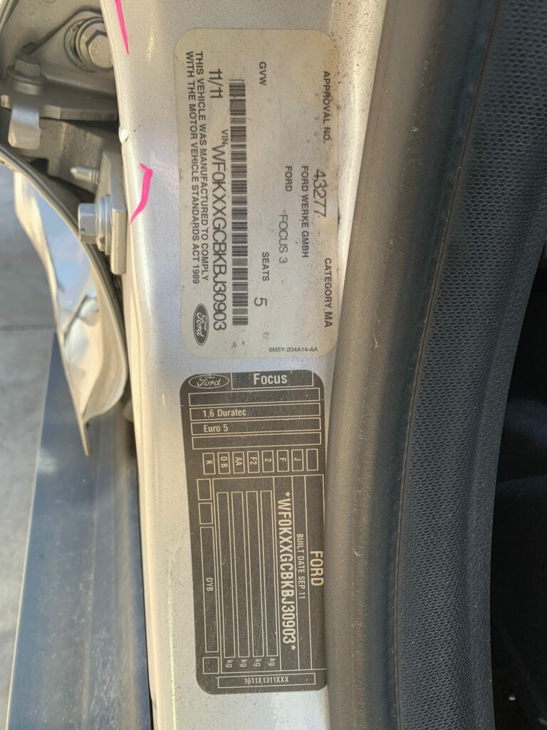 Car Wreckers - Ford Focus 2011