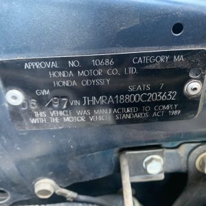 Car Wreckers - Honda Odyssey 1997