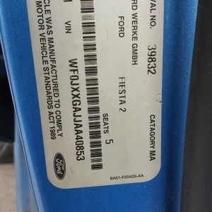 Car Wrecking - Ford Fiesta