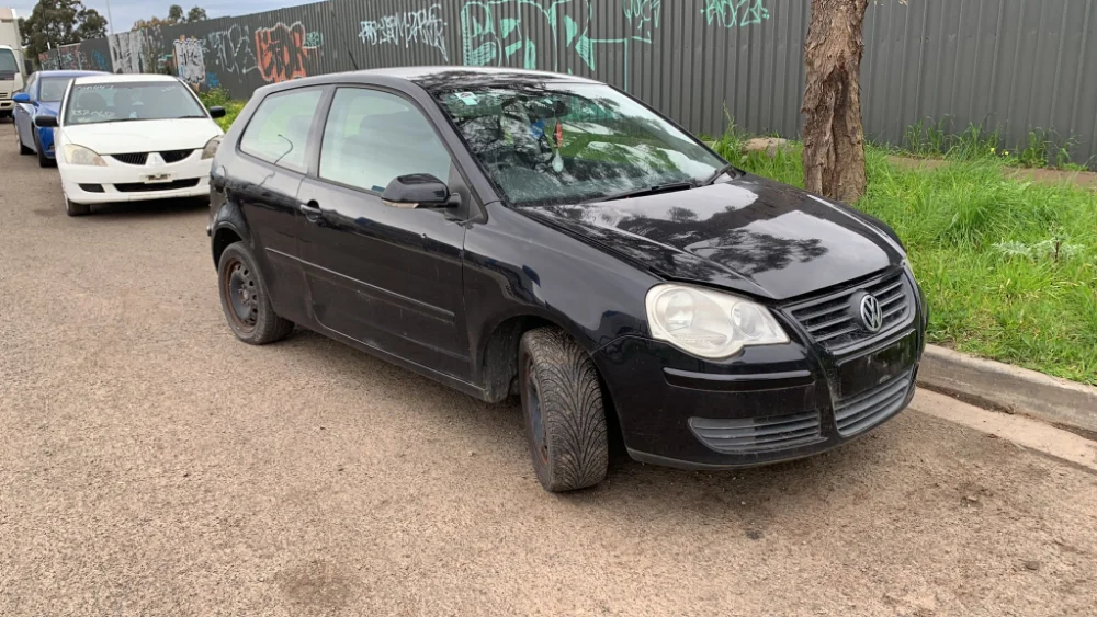 Car Wrecking - Volkswagen Polo 2009 Black Auto Petrol