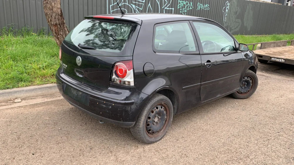Car Wrecking - Volkswagen Polo 2009 Black Auto Petrol