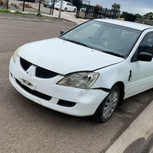 Car Wrecking - Mitsubishi Lancer 2004 White Auto Petrol