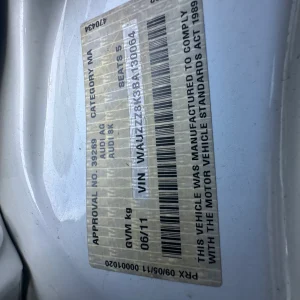 Audi A4 2011 White Auto Diesel