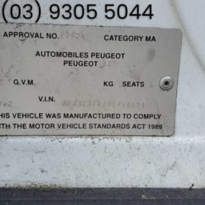 Car Wrecking Peugeot 307