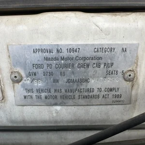 Ford Courier 1998 Manual Petrol