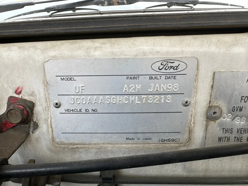 Ford Courier 1998 Manual Petrol