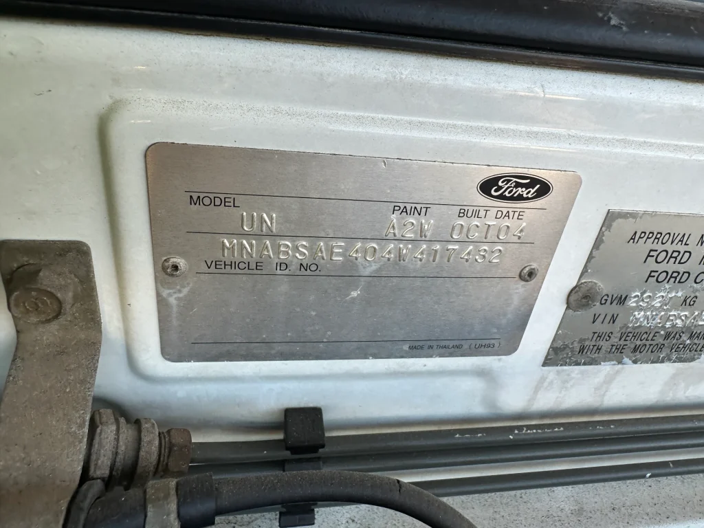 Ford Courier 2004 White Manual Diesel