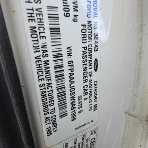 Ford Falcon 2009 White Auto Gas