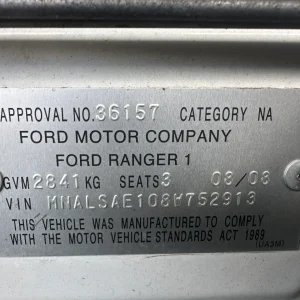 Ford Ranger 2008 White Manual Diesel