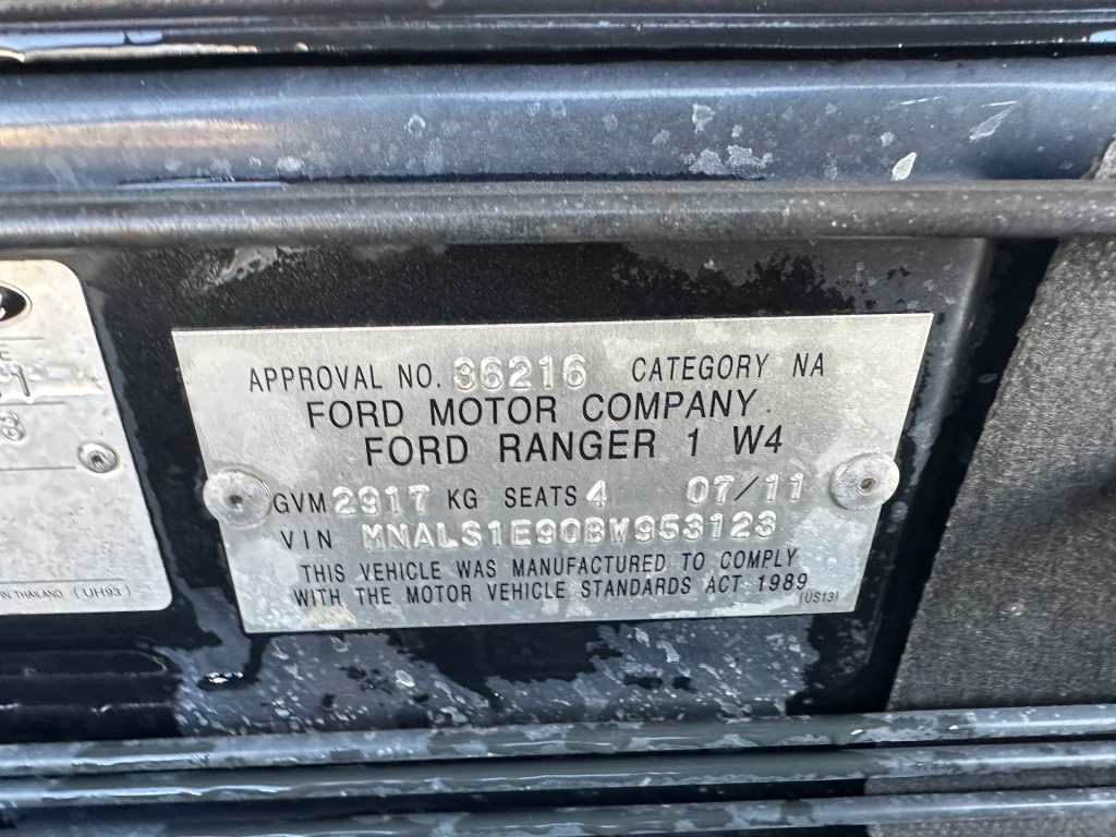 Ford Ranger 2011 Black Manual Diesel