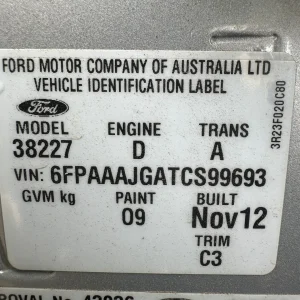 Ford Territory 2012 Silver Auto Diesel