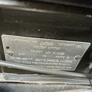 Holden Commodore 2003 White Auto Petrol