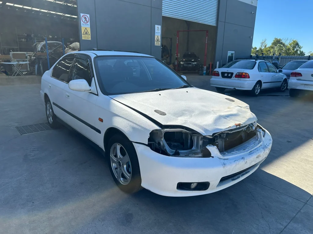 Honda Civic 1999 White Manual Petrol