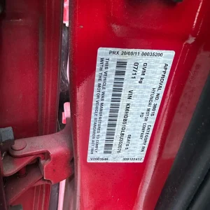 Hyundai I30 2011 Red Manual Petrol