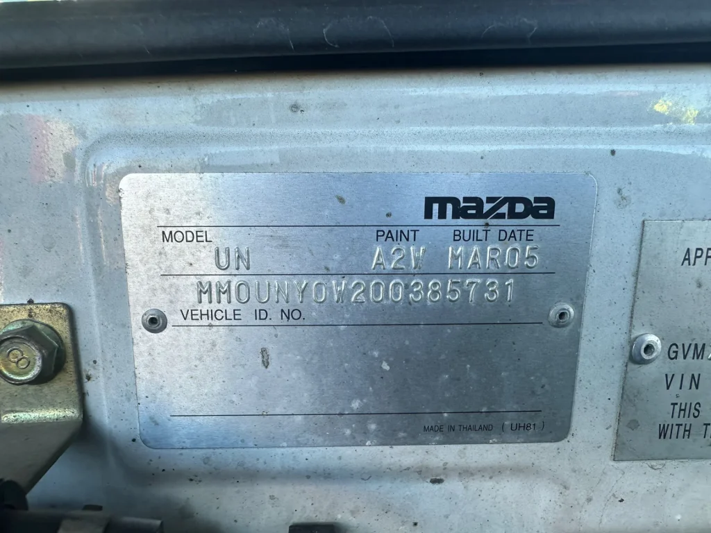 Mazda Bravo 2005 White Manual Diesel