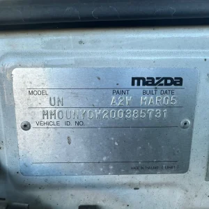 Mazda Bravo 2005 White Manual Diesel