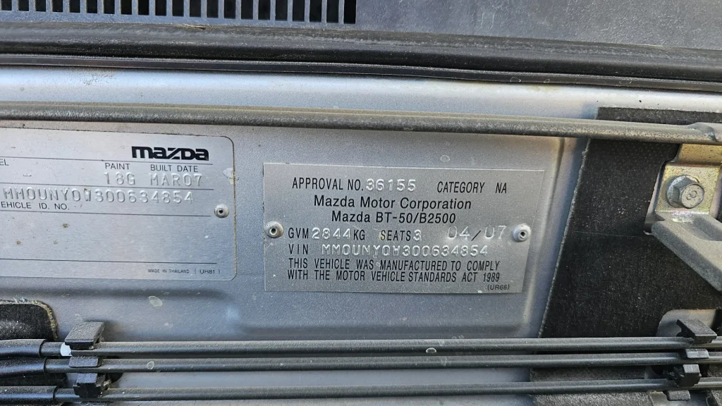 Mazda BT-50 2007 Silver Manual Diesel