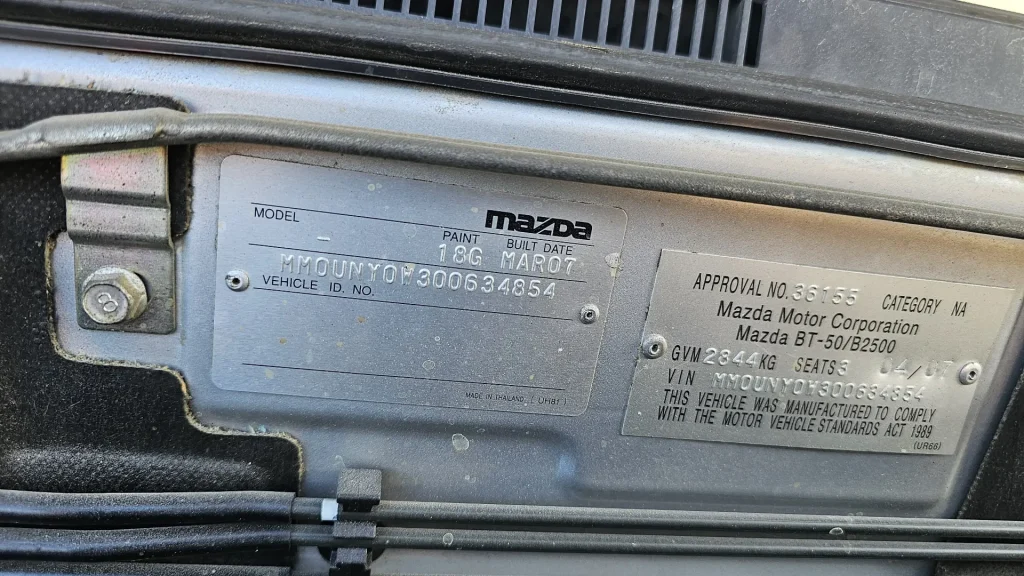 Mazda BT-50 2007 Silver Manual Diesel