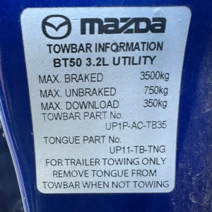 Mazda BT-50 2013 Blue Auto Diesel