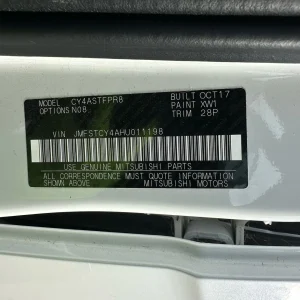 Mitsubishi Lancer 2017 White Auto Petrol