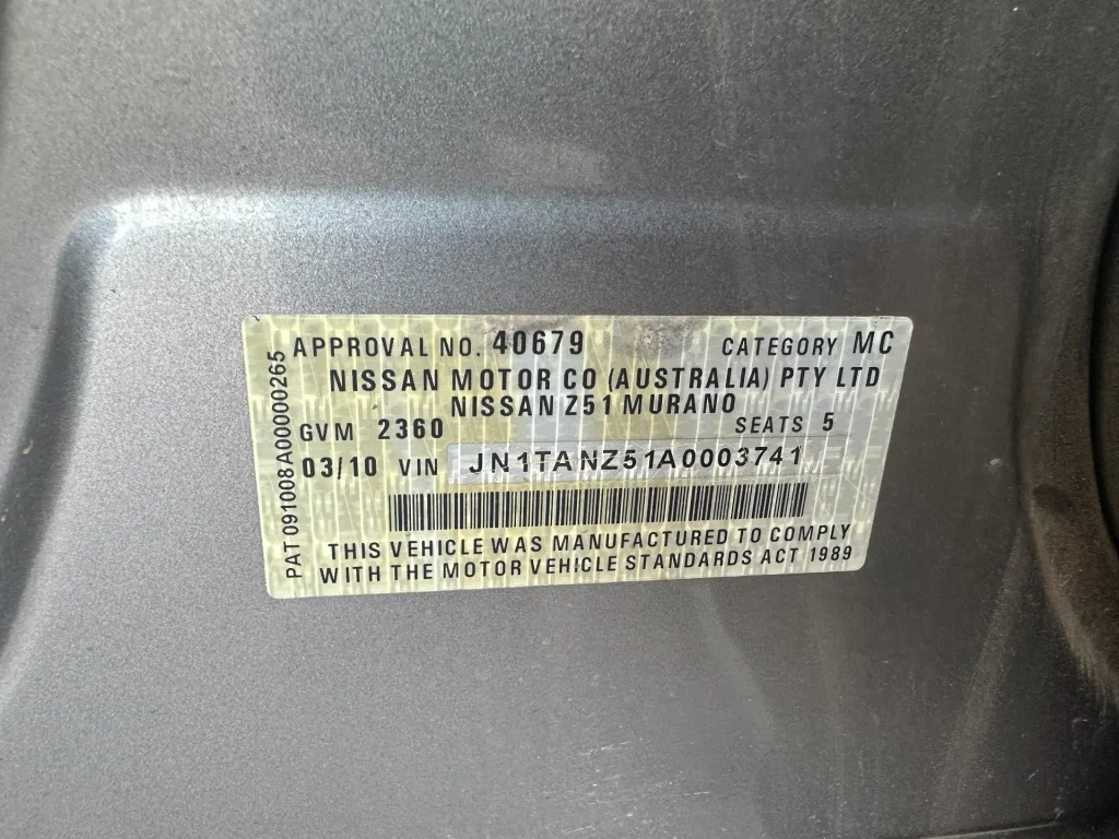 Nissan Murano 2010 Grey Auto Petrol