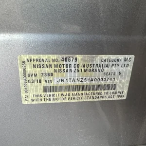 Nissan Murano 2010 Grey Auto Petrol