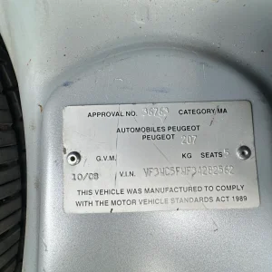 Peugeot 207 2008 Grey Auto Petrol