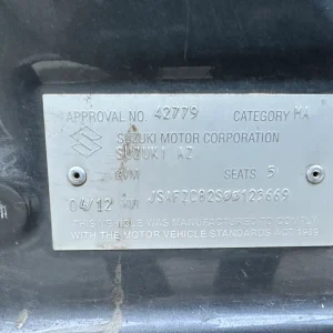 Suzuki Swift 2012 Grey Manual Petrol