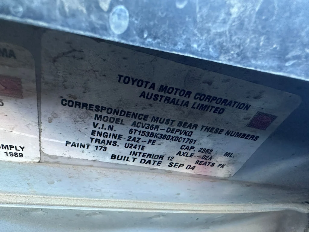 Toyota Camry 2004 Silver Auto Petrol