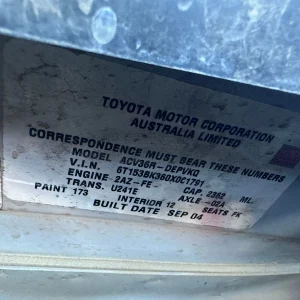 Toyota Camry 2004 Silver Auto Petrol
