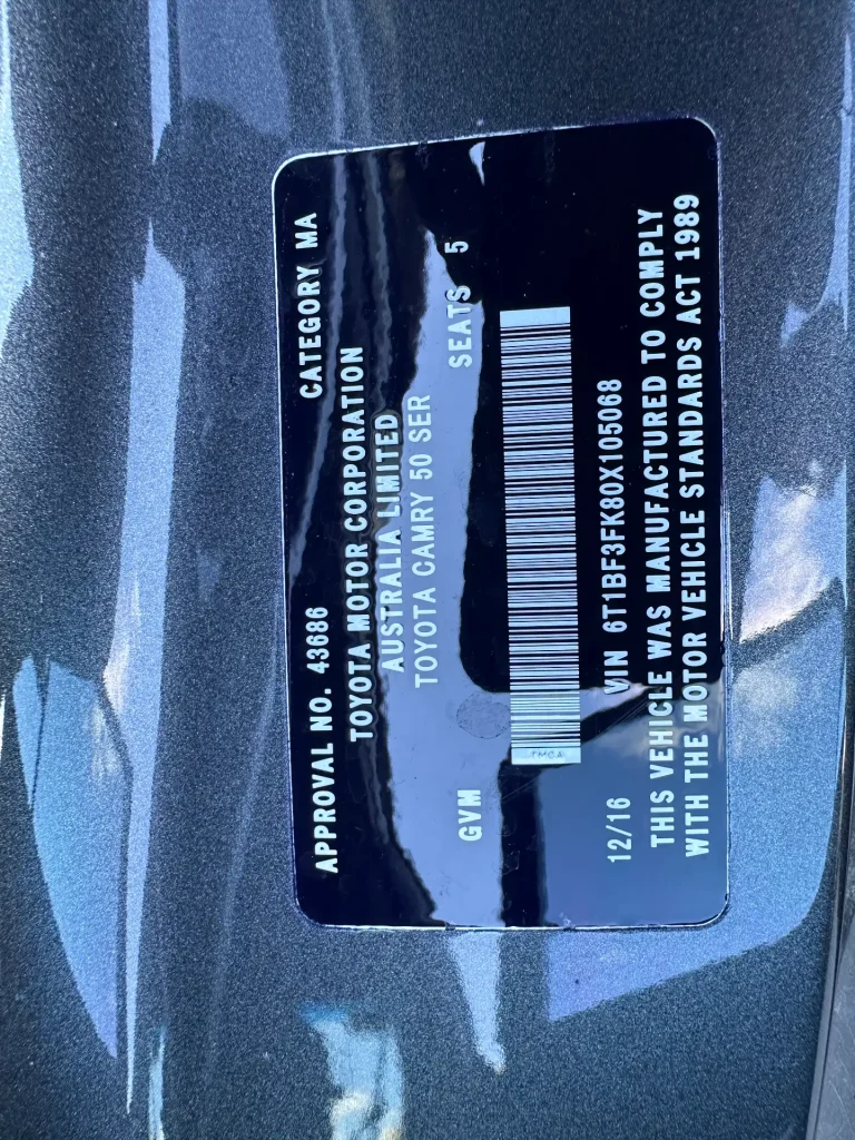 Toyota Camry 2016 Black Auto Petrol