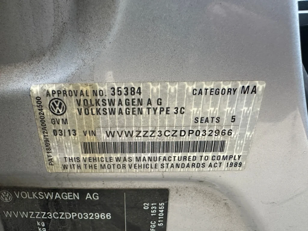 Volkswagen Passat 2013 Silver Auto Diesel